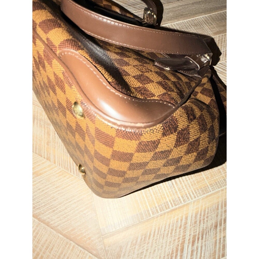 Louis Vuitton Verona MM Damier Ebene Canvas Shoulder Bag Gold Hardware Lock Key - Picture 8 of 13